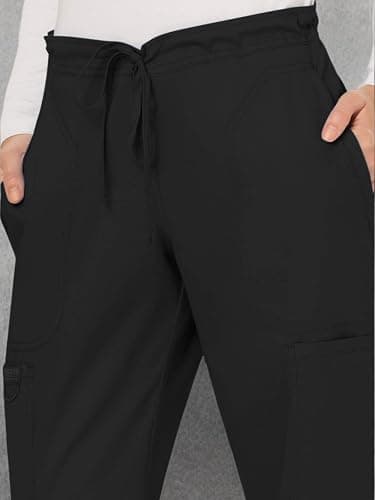 Cherokee Scrubs for Women Mid Rise Moderate Flare Drawstring Pant with 5 Pockets, Ultra Soft & Breathable Fabric - WW120 thumbnail 9