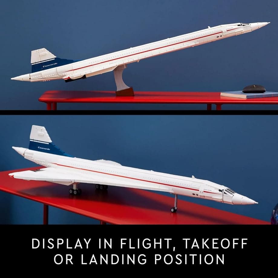 LEGO Icons: Concorde Aircraft - 2083 Pieces Building Kit (10318) thumbnail 6