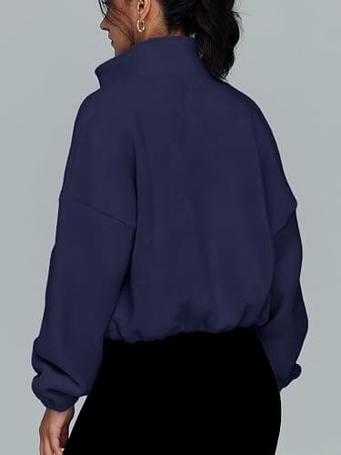 AUTOMET Womens Fleece Jackets Zip Up Oversized Sweatshirts Winter Clothes Long Sleeve Crop Sherpa Fall Outfits Fashion thumbnail 5