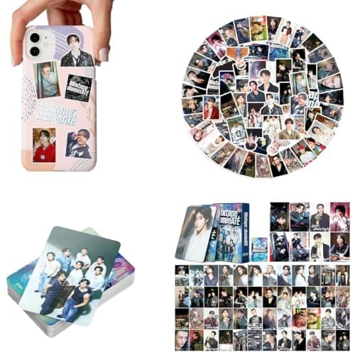 X9H8N9 Skz Merch Stray Fans Gifts Set,Including Photocards, Stickers,Photocards Binder, Coaster,Lanyard,Sticky Notes,Keychain, Pins,Mirror thumbnail 6