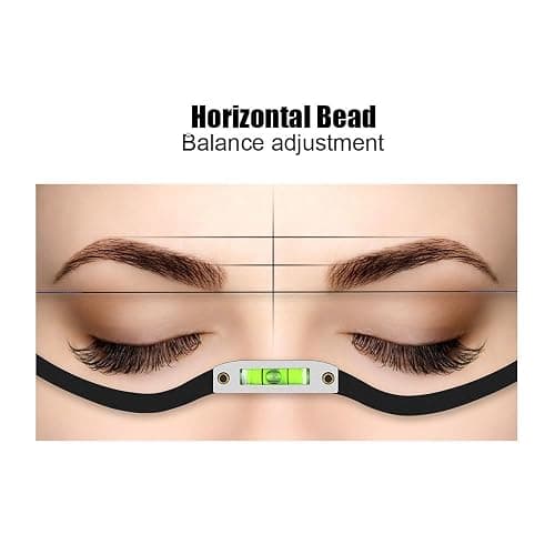 BOLUOYIN Permanent Makeup Eyebrow Line Marker Ruler for Eyebrow Mapping String Pre-Inked Microblading Tattoo PMU String Measuring Eyebrow (Black) thumbnail 4
