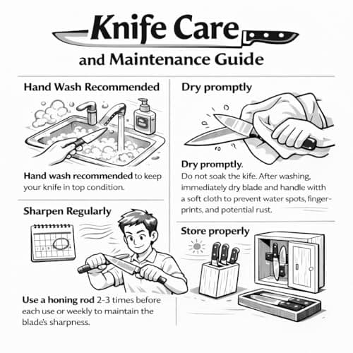 CAROTE 14 Pieces Knife Set with Block, Forged, High Carbon Stainless Steel Sharp Blade Block Knife Set, Dishwasher Safe Cutlery, Cream thumbnail 9