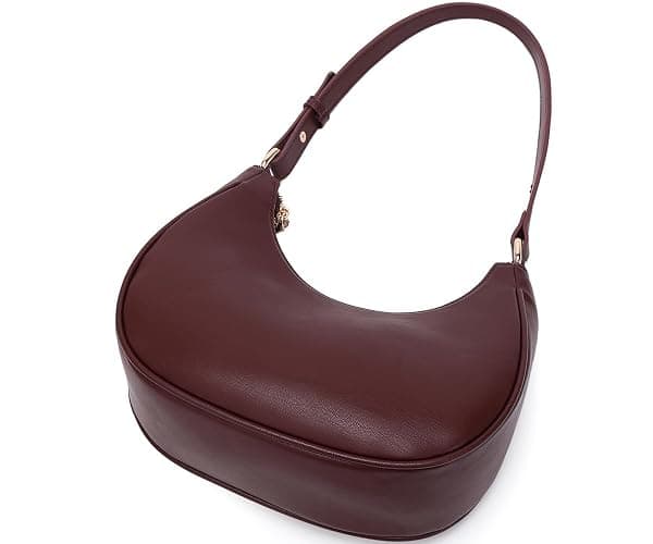 WSRYDJDL Crescent Shoulder Bags for Women Cute Hobo Tote Handbag Under the Arm Purses Mini Clutch Purse with Zipper Closure thumbnail 4