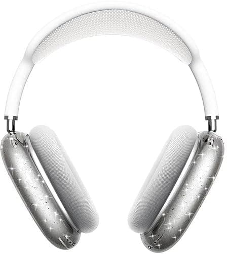 SaharaCase Hybrid Flex Cover Case for Apple AirPods Max [Rugged] Headphone Protection Antislip Grip Slim (Transparent Sparkle) thumbnail 3