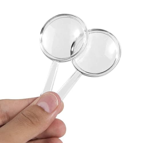 OBTANIM 20 Pack Mini Plastic Handheld Magnifying Glasses Portable Reading Magnifier for Senior and Kids, Hand Lens 5X Magnifier for Home, Indoor and Outdoor Use thumbnail 8