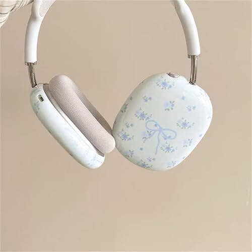 SCJLSDA for AirPods Max Case Woman,Cute Exquisite Bow Flower Pattern Design,Floral Print Shock Buffer Headphones Ear Buds Protective Cover for Girls (Bow) thumbnail 8
