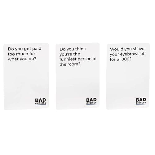 BAD CHOICES Party Game - The Have You Ever? Game - Hilarious Adult Card Game for Fun Parties and Board Games Night with Your Friends thumbnail 4
