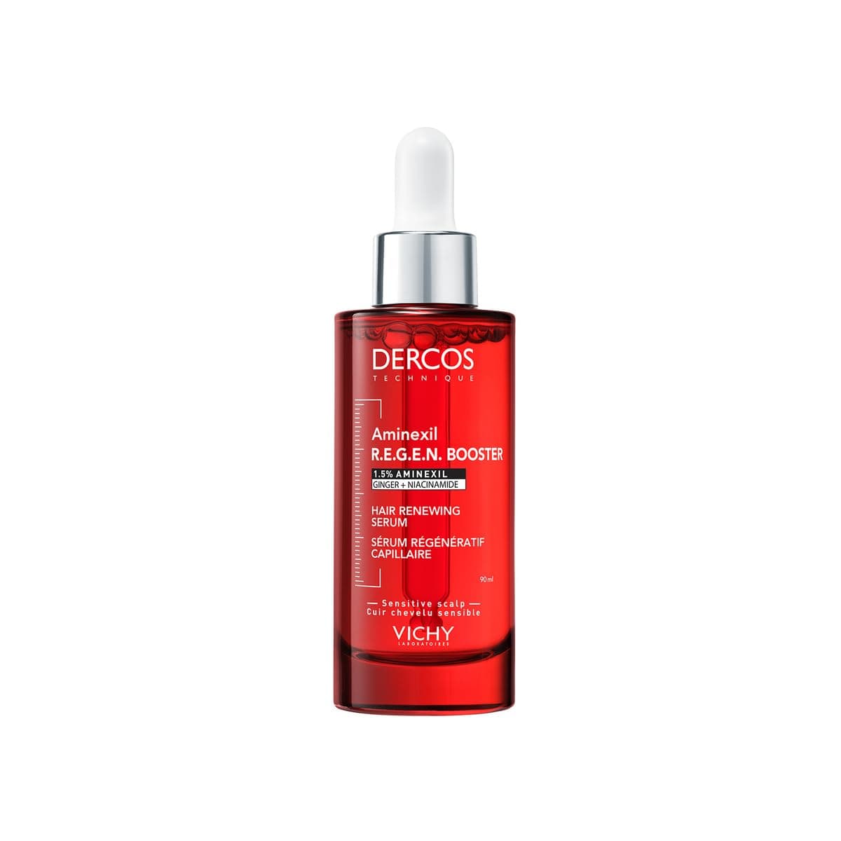 Vichy DERCOS Aminexil Clinical R.E.G.E.N Booster, Primer Sérum Regenerador Capilar, Reduce la Caída del Cabello y Estimula su Crecimiento, Para Todo Tipo de Cuero Cabelludo, 90 ml - Image 1
