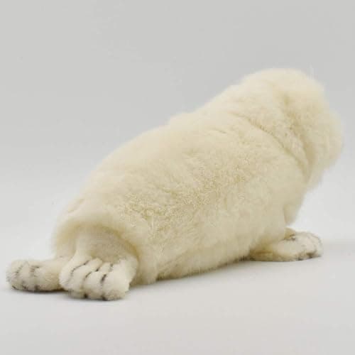 Hansa White Seal Animal Plush Toy - 12" thumbnail 4