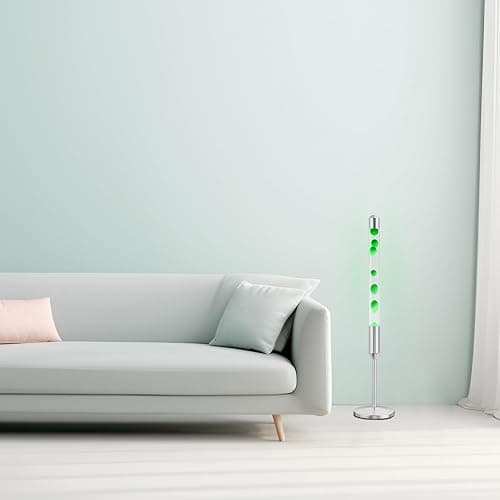 Kyzfy 47.5-Inch Liquid Motion Lamp,Magma Lamp, Mood Relaxation Light，Suitable for Home Decoration,Office Decoration, Cafes,Bars,Etc (47.5IN (Silver)) thumbnail 2