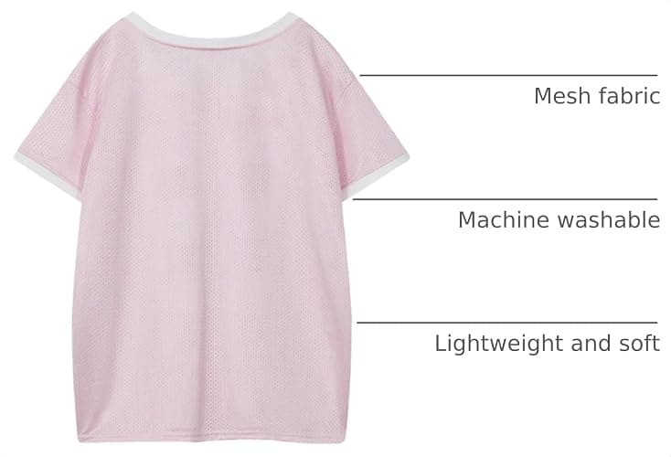 Aelfric Eden Shirt Unisex Y2K 96 Mesh Football Jersey Short Sleeve Tops | V Neck Off Shoulder Streetwear Tshirt, Oversized Casual Cute Summer Top, Vintage Number Print, Breathable Mesh Graphic Tees thumbnail 4