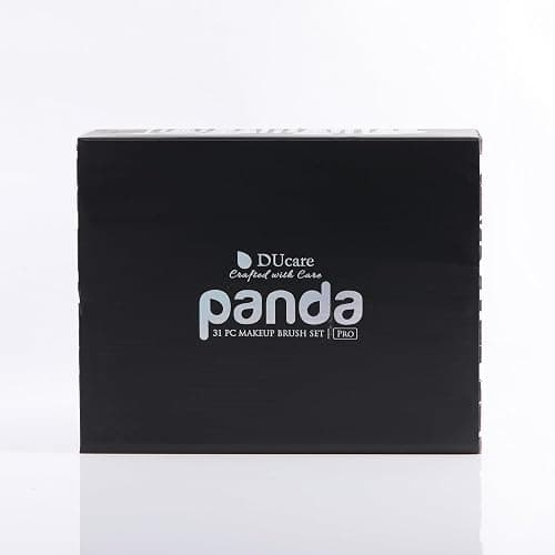DUcare Professional Makeup Brushes Set 31Pcs Panda Series Makeup Brush Set Kabuki Foundation Blending Face Powder Blush Concealers Eye Shadows With Leather Case Organizer thumbnail 9