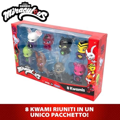Bandai - Miraculous Tikki, Plagg, Trixx, Wayzz, Pollen, Nooroo, Fluff and Duusu 8 Kwamis Pack - Mini Figure Collection-P50532, P50532, Multi-Colour thumbnail 4