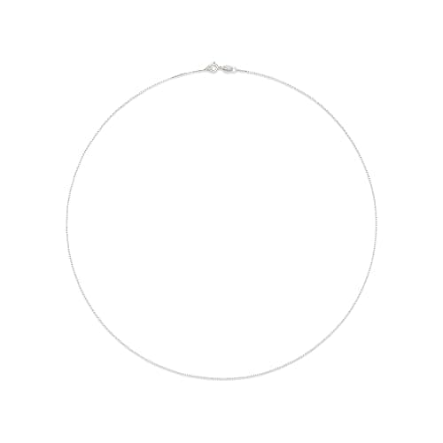 Amazon Essentials Sterling Silver Thin 0.8mm Box Chain Necklace | Available in Yellow Gold or Silver | 16", 18", 20", 24", or 30" thumbnail 3