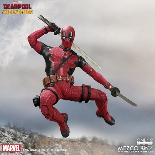 Mezco Toyz One:12 Collective Deadpool & Wolverine: Deadpool 1/12 Scale Collectible Figure thumbnail 5
