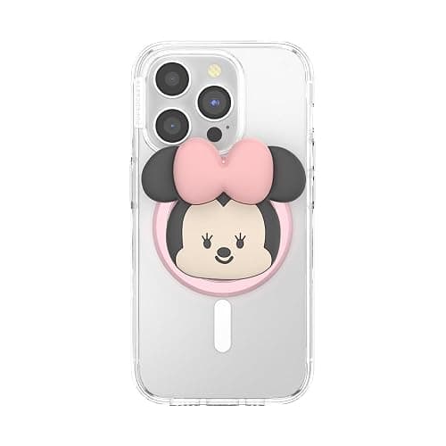 PopSockets Phone Grip for MagSafe with Kickstand, Magnetic Stand, Swappable Top, Secure Hold for iPhone MagSafe Cases, Phone & Tablet Grip, Cute PopSockets, Disney - Kawaii Minnie thumbnail 3