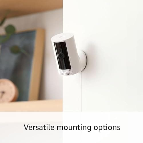 Ring Indoor Cam (newest model) — Home or business security in 1080p HD video — 4-pack, White - White - 4 Cameras thumbnail 4
