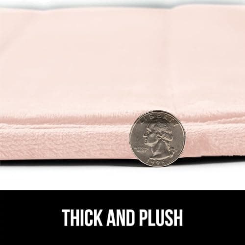 GORILLA GRIP Memory Foam Bath Mat, Soft Absorbent US Designed Bathroom Rug, Gripping Dots Machine Washable Bathmat, Cushioned Floor Mats, Shower Sink Rugs Room Décor Accessories, 24x17 Pink thumbnail 8