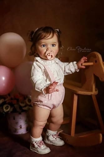 KAWAYII 26 Inch Reborn Toddler Baby Doll Princess Girl Realistic Newborn Doll Silicone Soft Vinyl Real Looking Reborn Baby Doll Toy Lifelike Set for Kids Age 3+… thumbnail 6