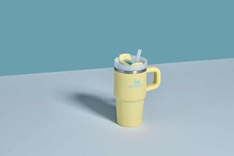 STANLEY Quencher H2.0 Tumbler with Handle and Straw 14 oz | Flowstate 3-Position Lid | Cup Holder Compatible for Travel | Insulated Stainless Steel Cup | BPA-Free | Pomelo thumbnail 2