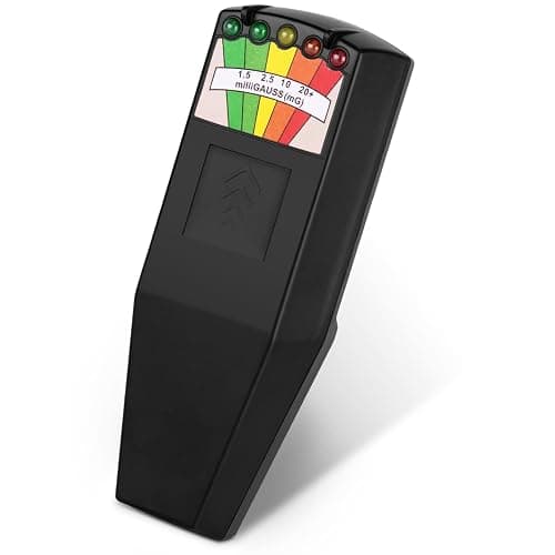 color tree Handheld LED EMF Magnetic Field Ghost Hunting Detector Electromagnetic Paranormal Equipment Tester 50Hz-20,000Hz Black - Image 1