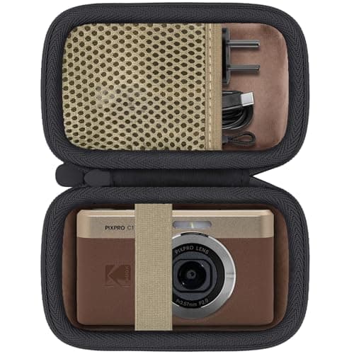 Baval Camera Case Compatible with KODAK PIXPRO C1 Friendly Zoom Digital Camera(Brown Case) - Image 1