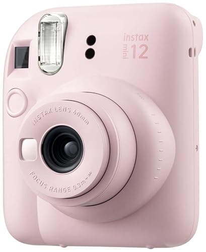 Fujifilm Instax MiniI 12 Instant Film Camera Blossom Pink, Fujifilm Instax Mini Twin Pack Instant Film 20 Prints, Prtotective Case, Gift Bundle thumbnail 2