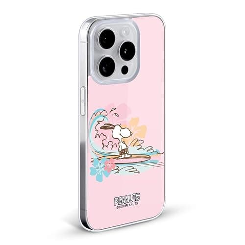 Head Case Designs Officially Licensed Peanuts Surf Beach Snoopy Gel Case [Military Grade Protection] Compatible with Apple iPhone 16 Pro and Compatible with MagSafe thumbnail 2