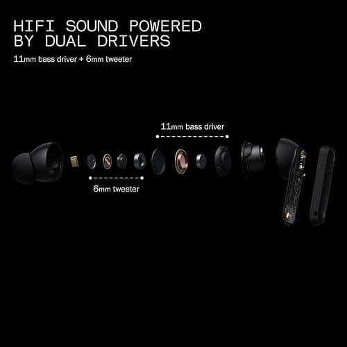 CMF Buds Pro 2 Wireless Earbuds with Smart Dial, 50dB Hybrid Noise Cancelling Earbuds Wireless Bluetooth 5.3, 11mm Bass with LDAC, 6 Hi-Res Audio Mics, 43H Playtime, Fast Charging Case, Light Grey thumbnail 5