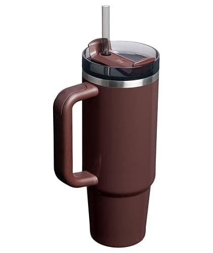 STANLEY Quencher H2.0 Tumbler with Handle and Straw 30 oz | Flowstate 3-Position Lid | Cup Holder Compatible for Travel | Insulated Stainless Steel Cup | BPA-Free | Mahogany Gloss thumbnail 4