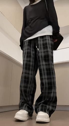 Grunge Lounge Vintage Clothes Goth Emo Clothes Plaid Pants thumbnail 4