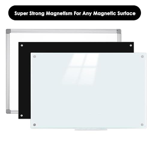 maxtek Magnetic Dry Erase Eraser for Glass White Board, 1 Pack, Built-in Neodymium Magnets thumbnail 6