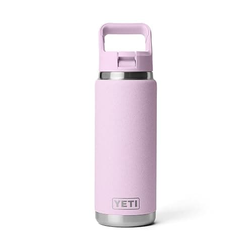 YETI Rambler 26 oz Bottle, Vacuum Insulated, Stainless Steel with Color Matching Straw Cap thumbnail 3