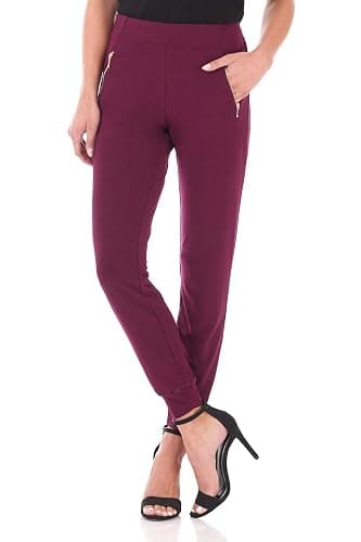 Rekucci Travel in Style - Women's Soft Chic Pant with Zipper Pockets thumbnail 4