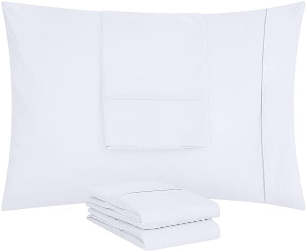 Utopia Bedding Queen Pillow Cases - Pack of 4 - Envelope Closure - Soft Brushed Microfiber Fabric - Shrinkage and Fade Resistant Pillow Covers Queen Size 20 X 30 Inches (White) - Queen - Pack of 4 - White thumbnail 6