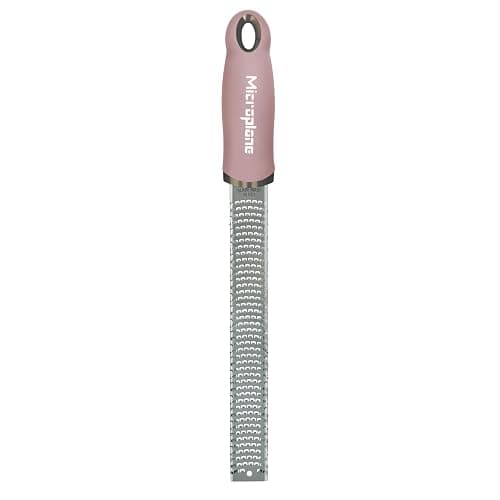Microplane Zester Grater in Dusty Rose for Citrus Fruits, Hard Cheese, Ginger, Chocolate and Nutmeg with Fine Stainless Steel Blade - Made in USA thumbnail 3