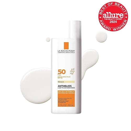 La Roche-Posay Anthelios Sunscreen SPF 40, Ultra-Light Fluid Broad Spectrum SPF 40, Face Sunscreen with Titanium Dioxide Mineral, Lightweight & Fast-Absorbing, Oil-Free, Matte Finish thumbnail 2