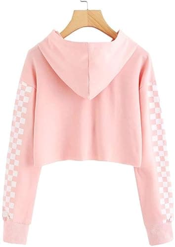 Meikulo Kids 2 Piece Outfits Girls Crop Tops Hoodies Long Sleeve Fashion Sweatshirts and Sweatpants thumbnail 2