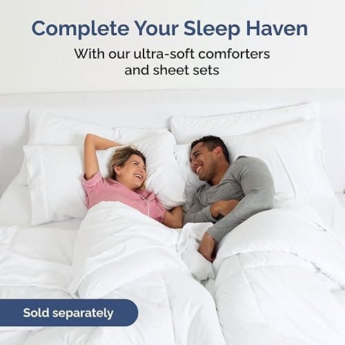 Wrap Around Dust Ruffle Bed Skirt - White - for Full Size Beds with 12 Inch Drop - Easy Fit Elastic Strap - Adjustable Pleated Bedskirt w/Brushed Fabric - Wrinkle Free - for Women, Men, Kids & Teens thumbnail 9