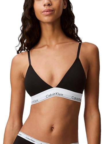 Calvin Klein Women's Modern Cotton Lightly Lined Triangle Wireless Bralette - Image 1