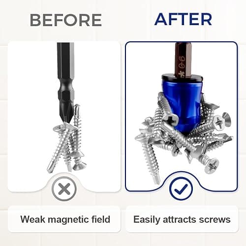 Strong Magnetic Screw Holder Ring, 2026 New Screwdriver Head Magnetic Ring Bit, Universal Magnetic Screw Holder for Drill, Anti-Slip Screwdriver Holder for Power Tools, Mechanics & Carpenters (A) thumbnail 4