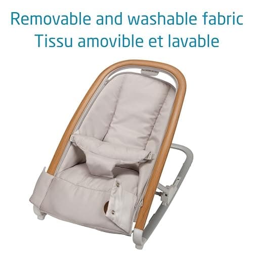Maxi-Cosi 2-in-1 Kori Rocker, folds flat, travel, washable fabrics, Sand Horizon thumbnail 5