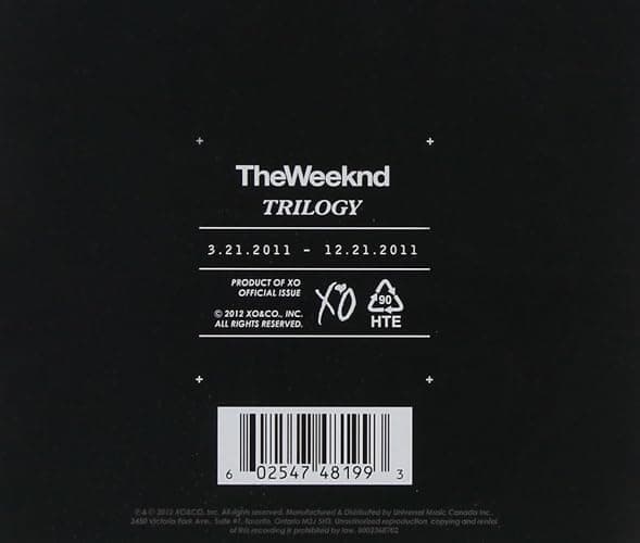 House Of Balloons - Thursday - Echoes Of Silence - The Weeknd Greatest Hits - 3 Compact Discs - Complete Trilogy Album Bundling thumbnail 7