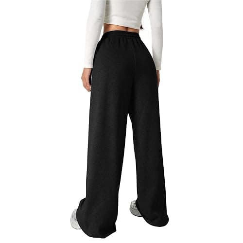 Girls Baggy Sweatpants Bow Drawstring Wide Leg Y2k Sweat Pants Casual Loose Athletic Joggers Preppy Fall Clothes with Pockets thumbnail 5