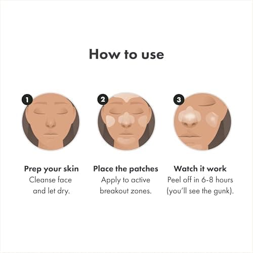Hero Cosmetics Mighty Patch™ Face Patch - XL Hydrocolloid Face Mask for Acne, 5 Large Pimple Patches for Zit Breakouts on Nose, Chin, Forehead & Cheeks (1 Count) thumbnail 6