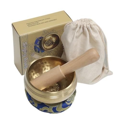 Tibetan Singing Bowl Set ，Sound Bowl Meditation Bowl，hand Hammered in Nepal For Yoga, Mindfulness, Healing & Chakra balancing,Meditation- 3.15 inch thumbnail 7