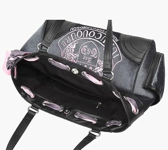 Y2K Women Vintage Retro Chic Embroidery Velvet Shoulder Bag Large Capacity E-girls Tote Bags Shopping Handbags thumbnail 4