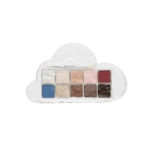 dearcloud Miffy Sky/Shadow - Eye Shadow Palette Makeup with 10 Ultra-Fine Pigments & Dual-Ended Eyeshadow Brush (Artist Bun) thumbnail 2