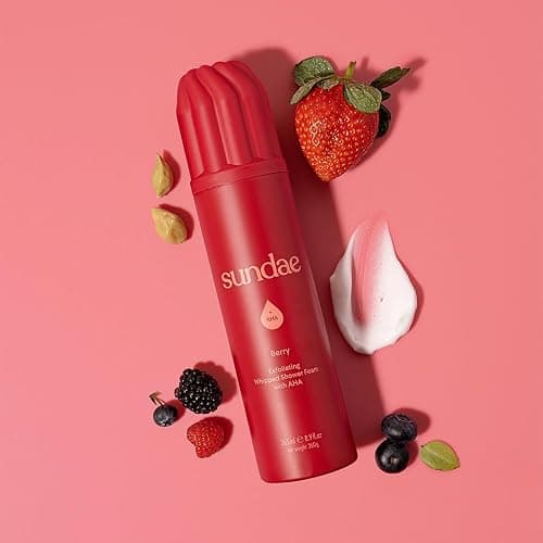 sundae Exfoliating Whipped Shower Foam Berry Foaming Body Wash 8.9 fl oz, 265ml thumbnail 4