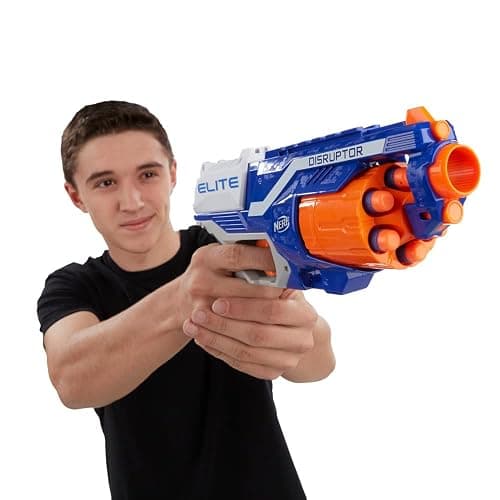 NERF Disruptor Elite Blaster - 6-Dart Rotating Drum, Slam Fire, Includes 6 Official Nerf Elite Darts - for Kids, Teens, Adults (Amazon Exclusive) thumbnail 5